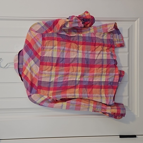 Justice Plaid Button Down Size 12 - Picture 6 of 6